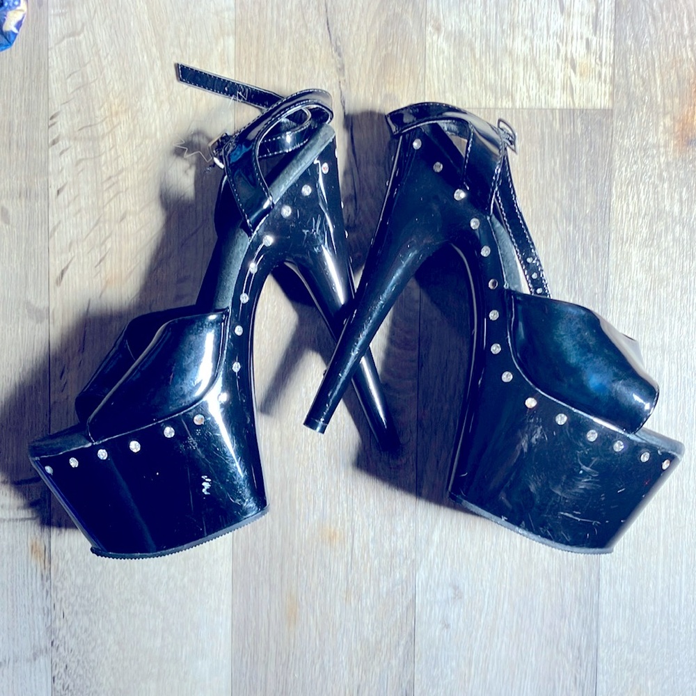 Pleaser 6.5” Rhinestone Stilettos